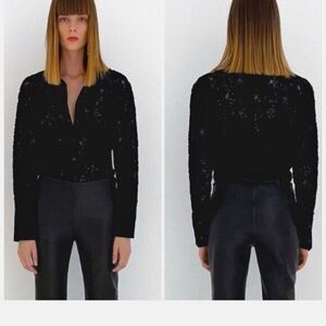 Zara Elegant Black Women's Top